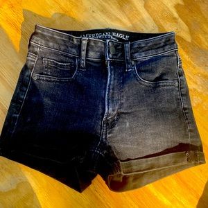 American Eagle Outfitters denim black shorts. Size 00